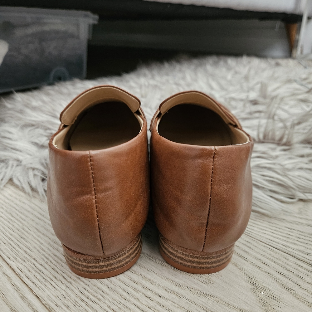 Matt & Nat Women's Brown Leather Loafers US 6.5-7 - Picture 6 of 6